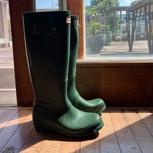 Talk Hunter Green Hunter Rainboots